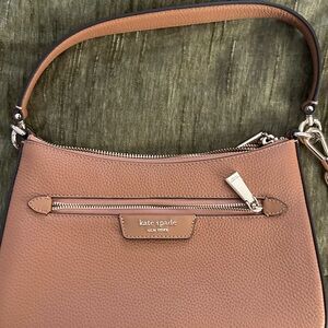kate spade Hudson convertible Pebbled Leather Bag in camel/Tan